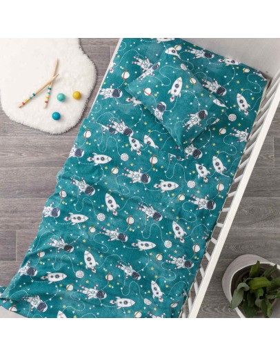 Borea: Σετ σεντόνια φανέλα κούνιας, Αστροναύτης