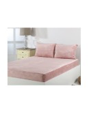 Silk Fashion: Σεντόνι fleece solid, υπέρδιπλο, old rose
