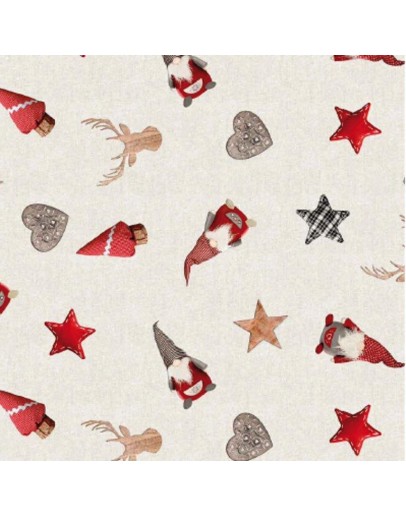 Borea: Τραπεζομάντηλο Χριστουγεννιάτικο 140Χ180  εκ. Νάνοι