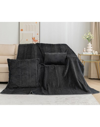 Silk Fashion: Αντιολισθητικό ριχτάρι 180Χ250, NX201 anthracite