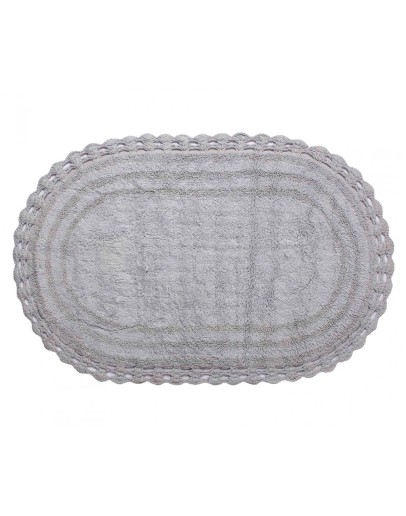 Silk Fashion: Πατάκι Oval, Γκρί