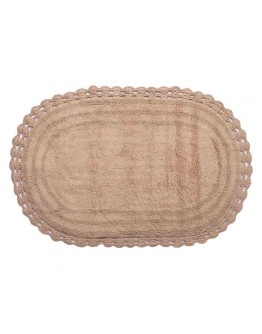 Silk Fashion: Πατάκι Oval, Μπεζ