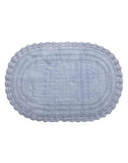 Silk Fashion: Πατάκι Oval, Σιέλ