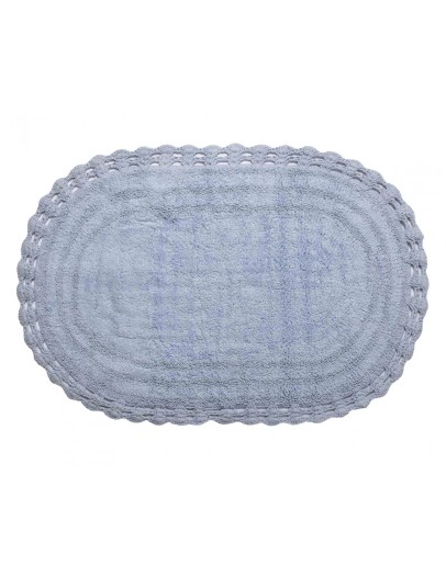 Silk Fashion: Πατάκι Oval, Σιέλ