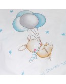 Borea: Παπλωματοθήκη κούνιας, Sweet Dreams Baby, σιέλ