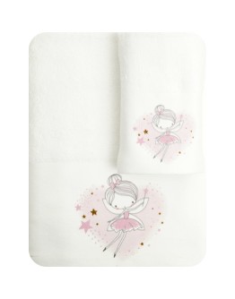 Borea: Σετ πετσέτες παιδικές, Fairy λευκό