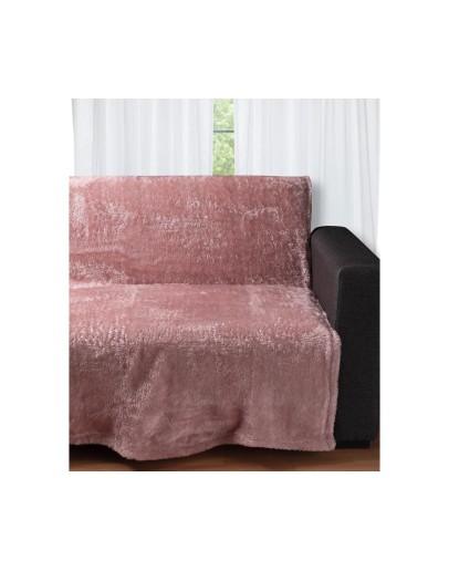 Silk Fashion: Διακοσμητικό fleece ριχτάρι 031, pink