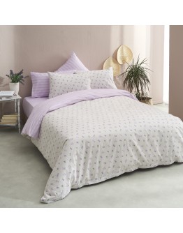 Salonica: Σετ σεντόνια υπέρδιπλα , Άνοιξη (Λιλά)