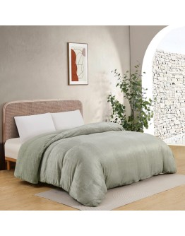 Melinen: Κουβερτοπαπλωματοθήκη υπέρδιπλη, Shelby soft olive