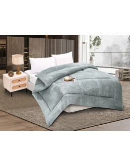 Silk Fashion Κουβερτοπάπλωμα  Solid, King Size, Silver Grey
