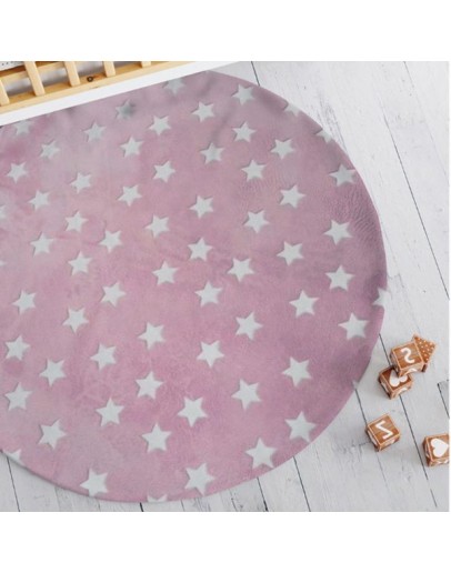 Borea: Παιδικό χαλί που φωσφορίζει, Starlight ροζ