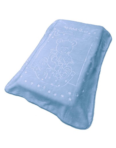 Dimcol: Κουβέρτα βελουτέ κούνιας, Sweet Bear 11