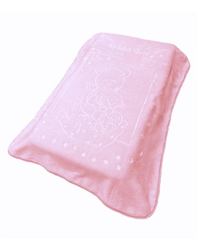 Dimcol: Κουβέρτα βελουτέ κούνιας, Sweet Bear 12