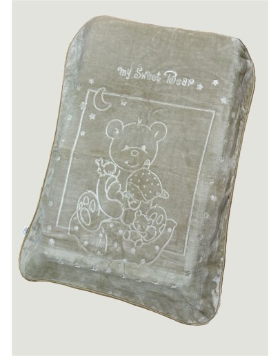 Dimcol: Κουβέρτα βελουτέ κούνιας, Sweet Bear 14