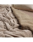 DAS HOME ΚΟΥΒΕΡΤΟΠΑΠΛΩΜΑ SHERPA ΥΠΕΡΔΙΠΛΟ 1367 TAUPE