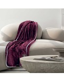 GREENWICH POLO CLUB ΚΟΥΒΕΡΤΑ ΚΑΝΑΠΕ FLEECE 130Χ170 ESSENTIAL 4440 BORDEAUX