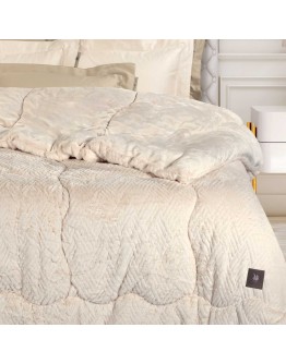 GREENWICH POLO CLUB ΚΟΥΒΕΡΤΟΠΑΠΛΩΜΑ RABBIT FAUX FUR KING ESSENTIAL 3952 IVORY