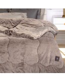 GREENWICH POLO CLUB ΚΟΥΒΕΡΤΟΠΑΠΛΩΜΑ RABBIT FAUX FUR KING ESSENTIAL 3953 TAUPE