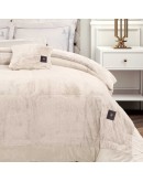 GREENWICH POLO CLUB ΚΟΥΒΕΡΤΟΠΑΠΛΩΜΑ RABBIT FAUX FUR KING PREMIUM 3962 IVORY