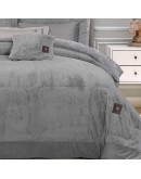 GREENWICH POLO CLUB ΚΟΥΒΕΡΤΟΠΑΠΛΩΜΑ RABBIT FAUX FUR KING PREMIUM 3964 GREY