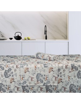 GREENWICH POLO CLUB ΤΡΑΠΕΖΟΜΑΝΤΗΛΟ 140Χ180 2662 ΕΚΡΟΥ, ΚΑΦΕ, ΜΑΥΡΟ