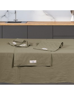 GREENWICH POLO CLUB ΤΡΑΠΕΖΟΜΑΝΤΗΛΟ 140Χ240 2640 ΧΑΚΙ