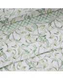 DAS HOME ΚΟΥΒΕΡΛΙ ΥΠΕΡΔΙΠΛΟ DAILY 3173 GREEN, WHITE