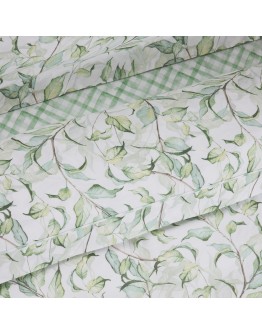 DAS HOME ΚΟΥΒΕΡΛΙ ΥΠΕΡΔΙΠΛΟ DAILY 3173 GREEN, WHITE