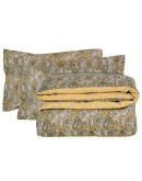 DAS HOME ΣΕΤ ΠΑΠΛΩΜΑΤΟΘΗΚΗ ΜΟΝΗ HAPPY 9651 IVORY, OCHRE, TAUPE