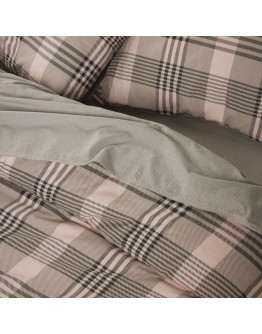 DAS HOME ΣΕΤ ΠΑΠΛΩΜΑΤΟΘΗΚΗ ΜΟΝΗ HAPPY FLANNEL 9679 BEIGE, OLIVE