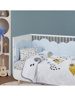 DAS BABY ΚΟΥΒΕΡΤΑ VELOUR ΚΟΥΝΙΑΣ RELAX 4977 MINT, TAUPE