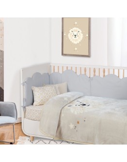 DAS BABY ΚΟΥΒΕΡΤΑ VELOUR ΚΟΥΝΙΑΣ RELAX 4979 TAUPE