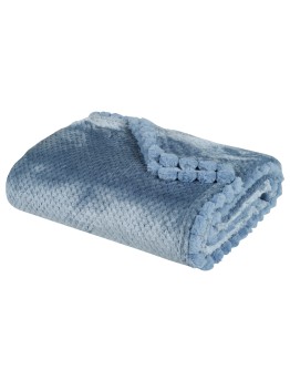 DAS HOME ΚΟΥΒΕΡΤΑ FLEECE 130Χ170 1186 DUSTY BLUE