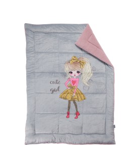 DAS KIDS ΚΟΥΒΕΡΤΟΠΑΠΛΩΜΑ 160Χ220 4971 GREY, PINK