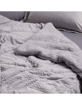 DAS HOME ΚΟΥΒΕΡΤΟΠΑΠΛΩΜΑ SHERPA ΥΠΕΡΔΙΠΛΟ 1368 GREY