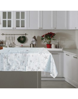 DAS HOME CHRISTMAS ΤΡΑΠΕΖΟΜΑΝΤΗΛΟ 140Χ180 0719 ΑΣΗΜΙ, ΙΒΟΥΑΡ