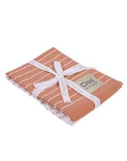 DAS HOME ΣΕΤ ΠΟΤΗΡΟΠΑΝΑ 2ΤΜΧ 30Χ50 0826 TERACOTTA, WHITE