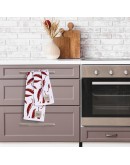 DAS HOME ΣΕΤ ΠΟΤΗΡΟΠΑΝΑ 2ΤΜΧ 40Χ60 0736 BORDEAUX, WHITE