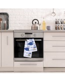 DAS HOME ΣΕΤ ΠΟΤΗΡΟΠΑΝΑ 2ΤΜΧ 40Χ60 0737 BLUE, WHITE
