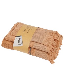 DAS HOME ΣΕΤ ΠΕΤΣΕΤΕΣ 3ΤΕΜΑΧΙΩΝ BEST 0843 TERACOTTA