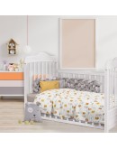 DAS BABY ΚΟΥΒΕΡΤΑ-ΜΟΥΣΕΛΙΝΑ ΑΓΚΑΛΙΑΣ RELAX 6622 ΛΕΥΚΟ, ΠΟΡΤΟΚΑΛΙ