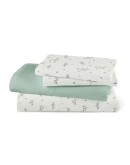 Borea: Σετ Σεντόνια Μονά, Campana, Λευκό-Λαδί