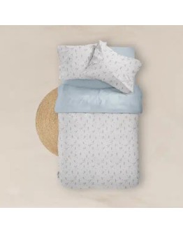 Borea: Σετ Σεντόνια Μονά, Campana, Λευκό-Σιέλ