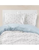 Borea: Σετ Σεντόνια Μονά, Campana, Λευκό-Σιέλ