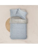 Borea: Σετ Σεντόνια Υπέρδιπλα, Campanula, Σιέλ