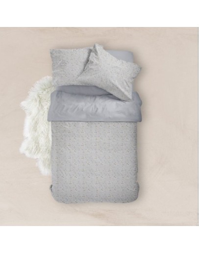 Borea: Σετ Σεντόνια Υπέρδιπλα, Jasmine, Γκρί