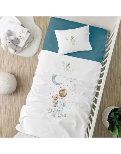 Borea: Σετ σεντόνια κούνιας πετρόλ, Goodnight