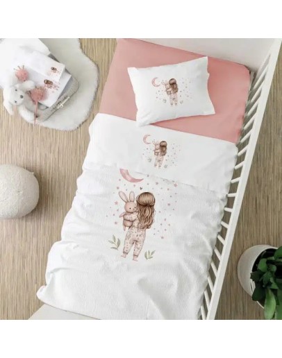 Borea: Σετ σεντόνια κούνιας ροζέ, Goodnight