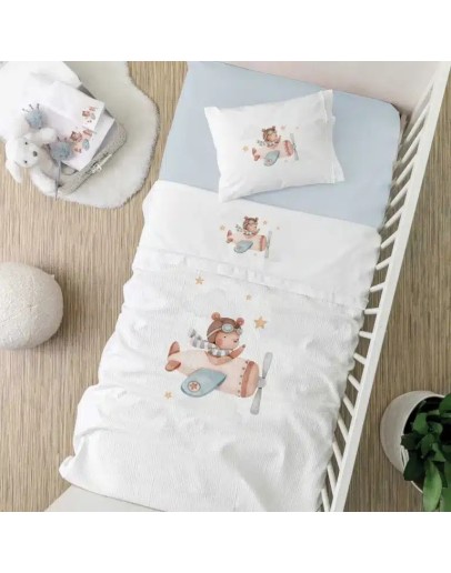 Borea: Κουβέρτα Πικέ Κούνιας, Pilot